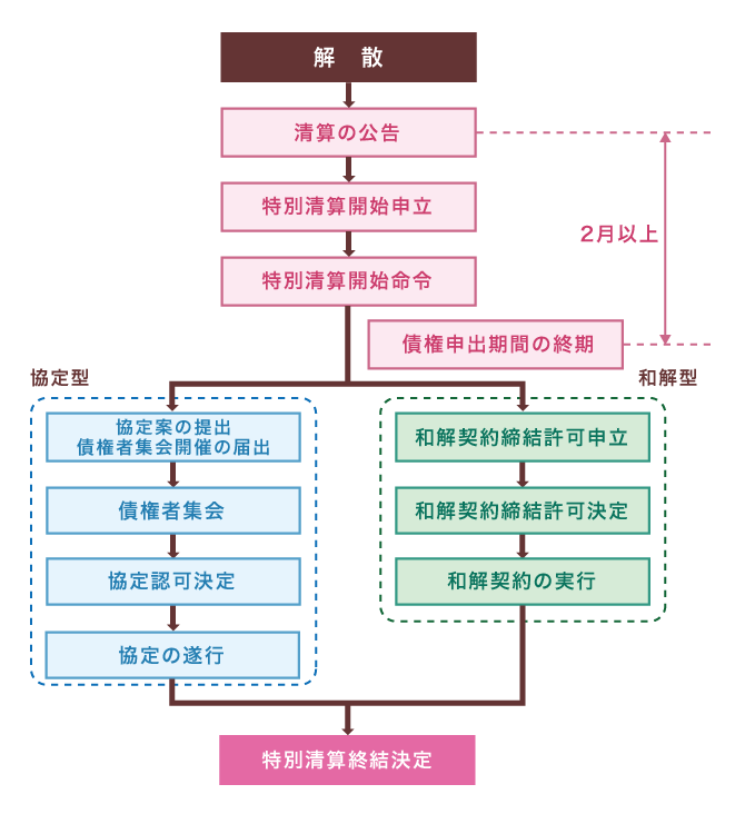 特別清算の流れ