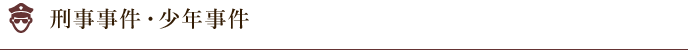 刑事事件・少年事件